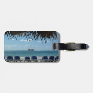 Étiquette À Bagage Évasion à l'étiquette de bagage de plage