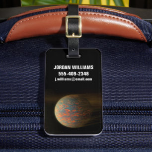 Étiquette À Bagage Exoplanet 55 Cancri E Et Sa Surface Moulée