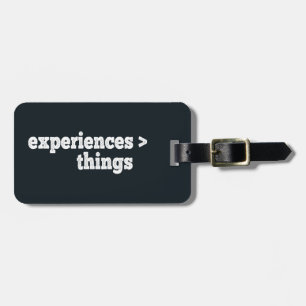 Étiquette À Bagage Expériences > Choses
