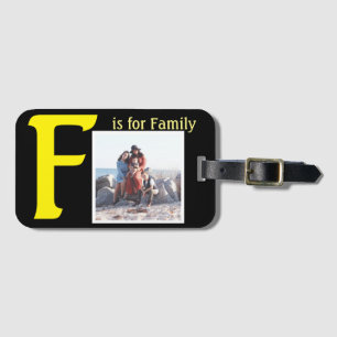 Étiquette À Bagage F pour la famille
