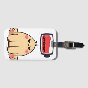 Étiquette À Bagage Faible humeur de batterie - Drôle Doodle comique