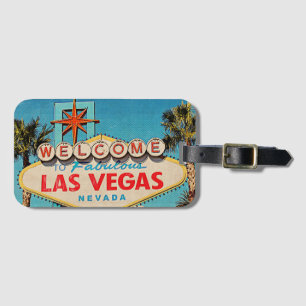 Étiquette À Bagage Faites bon accueil à Las Vegas fabuleux NEVADA