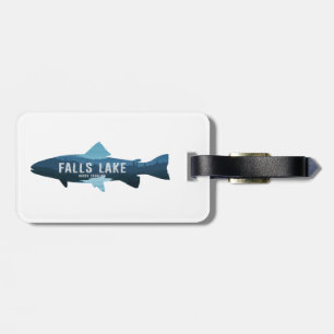 Étiquette À Bagage Falls Lake North Carolina Fish
