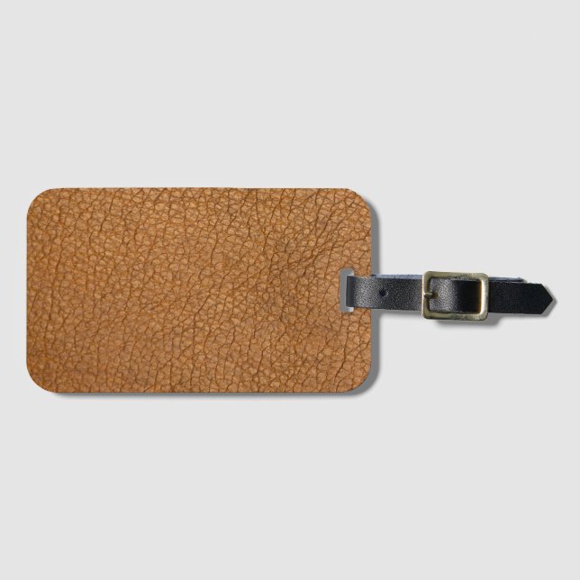 Étiquette À Bagage faux look en cuir (Devant Horizontal)