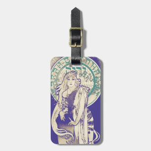 Étiquette À Bagage Femme vintage Bernhardt de théâtre de Nouveau