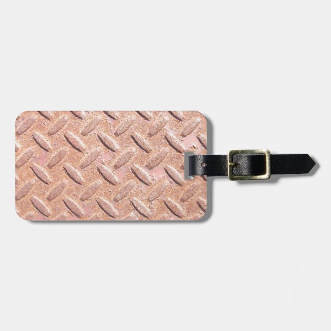 Étiquette À Bagage Fer rouillé (Devant horizontal)