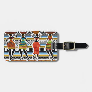 Étiquette À Bagage Fête africaine