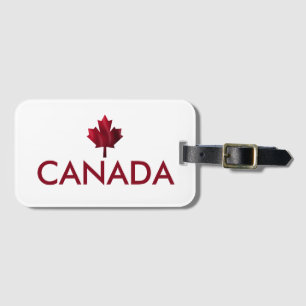 Étiquette À Bagage Feuille d'érable rouge du Canada