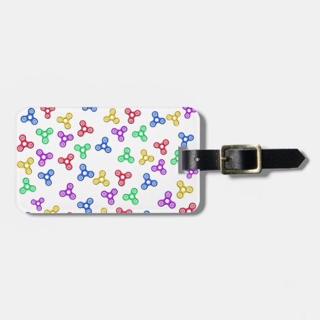 Étiquette À Bagage Fidget Spinners (Devant horizontal)