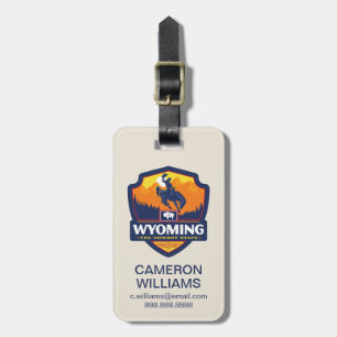 Étiquette À Bagage Fierté de l'État   Wyoming