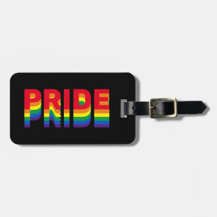 Étiquette À Bagage Fierté lgbt lgbtq queer gay arc-en-ciel noir