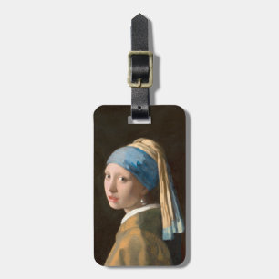 Étiquette À Bagage Fille à oreille perle (1665) Johannes Vermeer