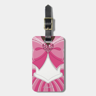 Étiquette À Bagage Fille Magique Rose III