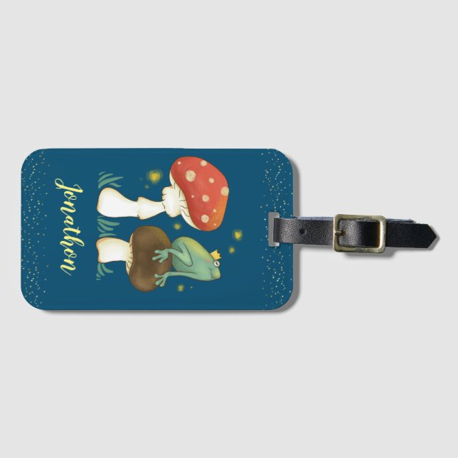Étiquette À Bagage Firefly Frog Prince Personnalisé (Devant Horizontal)