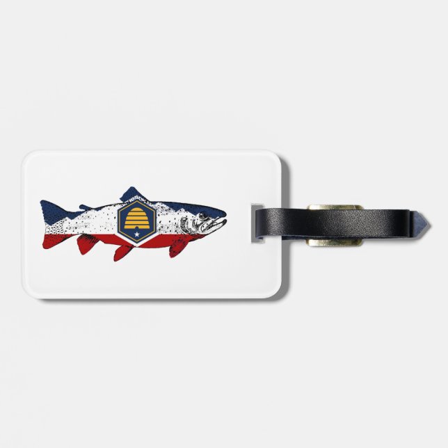 Étiquette À Bagage Fish Utah Trout (Dos horizontal)