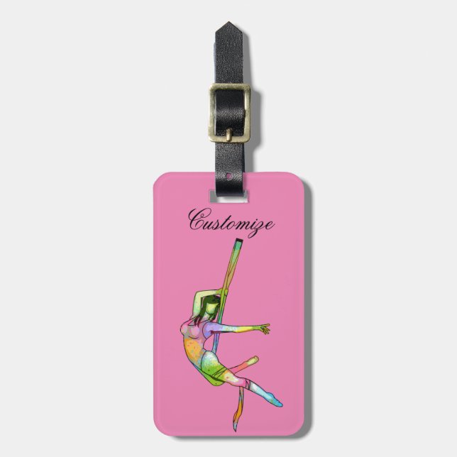 Étiquette À Bagage Fitness aérienne Yoga Thunder_Cove (Devant Vertical)