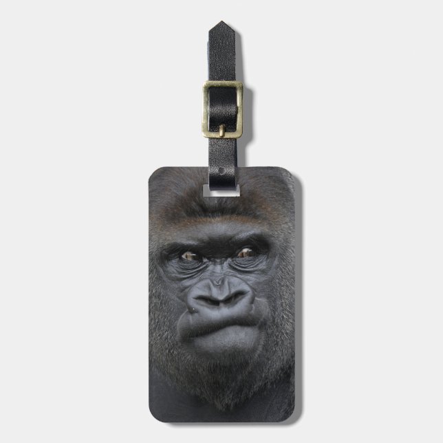 Étiquette À Bagage Flachlandgorilla, gorille (Devant Vertical)