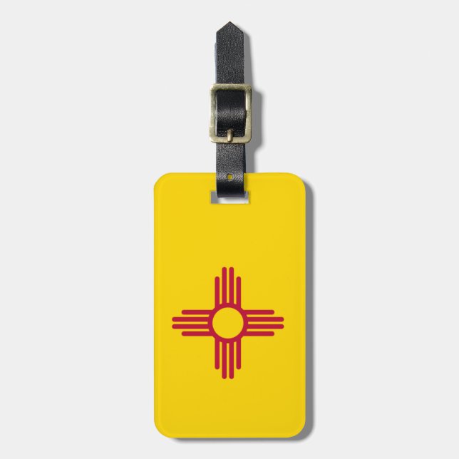 Étiquette À Bagage Flag du Nouveau-Mexique (Devant Vertical)