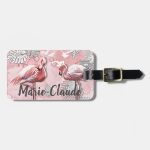 Étiquette À Bagage Flamant rose / Flamingo