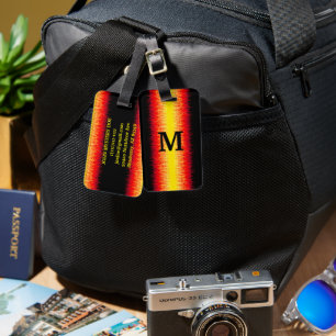 Étiquette À Bagage Flammes rouges cool