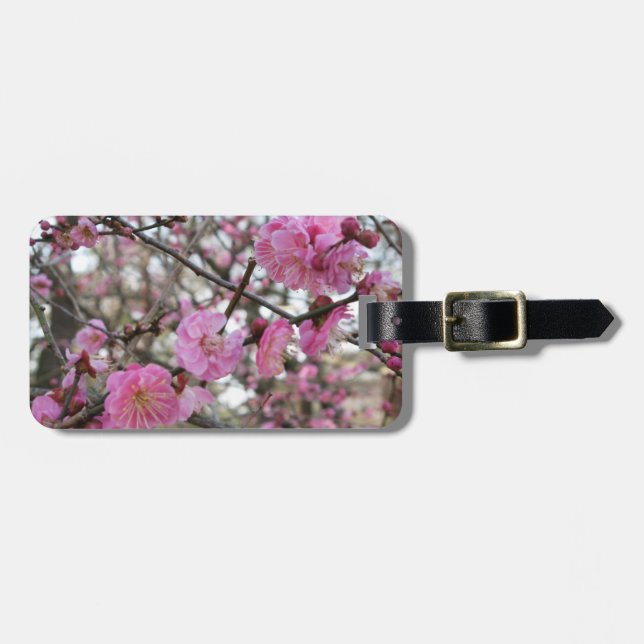 Étiquette À Bagage Fleur de cerisier rose / Sakura / ク(桜) (Devant horizontal)