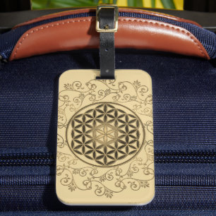 Étiquette À Bagage Fleur De Vie - Ornements Vintages Mandala 2