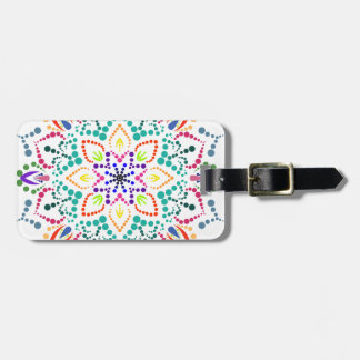 Étiquette À Bagage Fleur Mandala