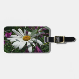 Étiquette À Bagage Fleur sauvage Daisy et Fireweed