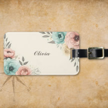 Fleurs croquées aquarelle élégantes 