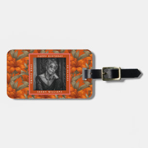 Étiquette À Bagage Fleurs de lys personnalisées tendance pour son ann