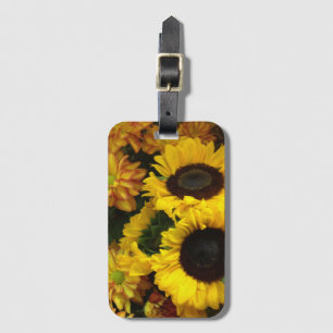 Étiquette À Bagage Fleurs de soleil  