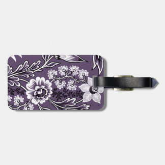 Étiquette À Bagage Fleurs Fantastiques (Prune) Beaux-Arts