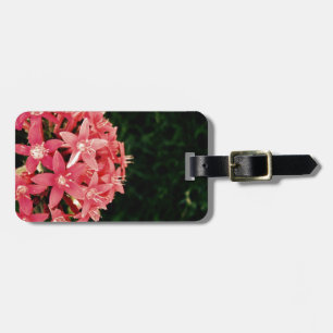 Étiquette À Bagage Fleurs roses