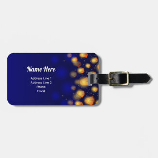 Étiquette À Bagage Floating Lantern Family Vacation Luggage Tag