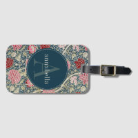Floral rose vintage William Morris Monogramme