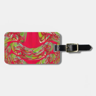 Étiquette À Bagage Flore rouge et verte Cadeaux Vintage Hakuna Matata