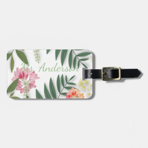 Étiquette À Bagage Flore tropicale