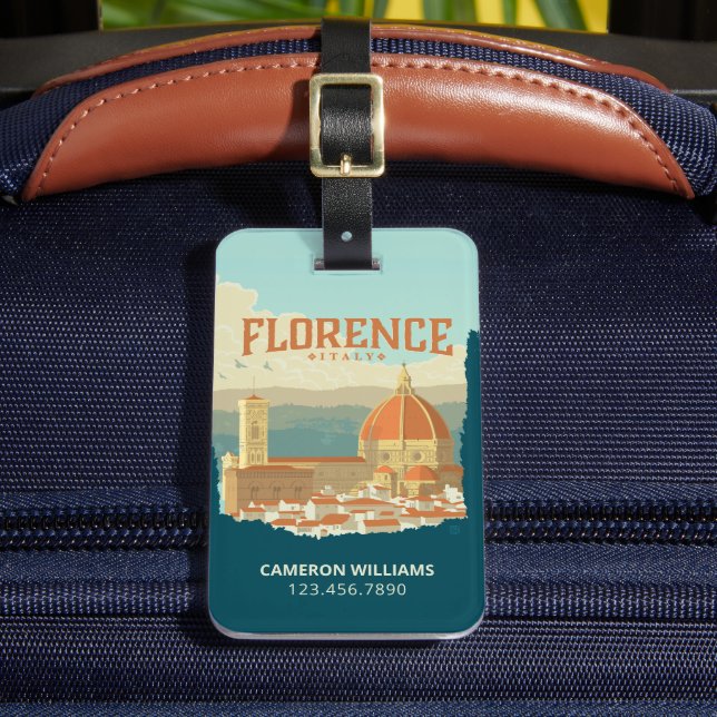 Étiquette À Bagage Florence, Italie (Insitu Rectoal 2)