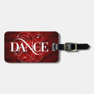 Étiquette À Bagage Flourish de danse