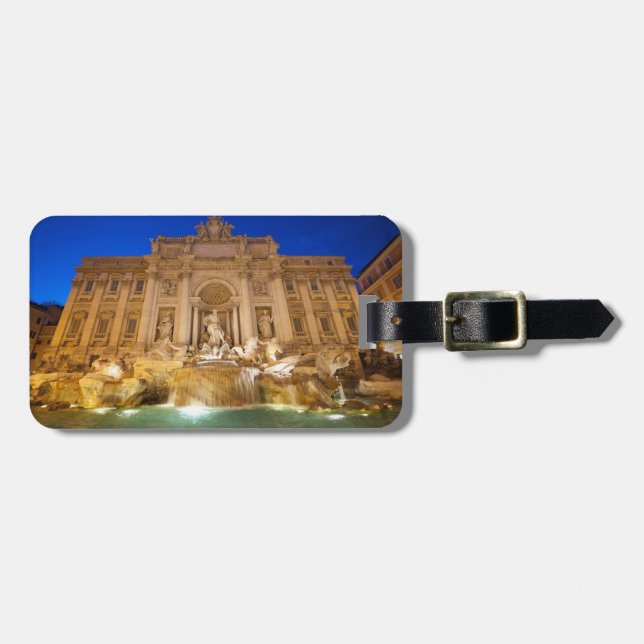 Étiquette À Bagage Fontaine de Trevi (Devant horizontal)