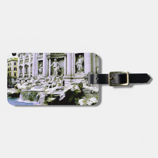 Étiquette À Bagage Fontaine de TREVI (Devant horizontal)
