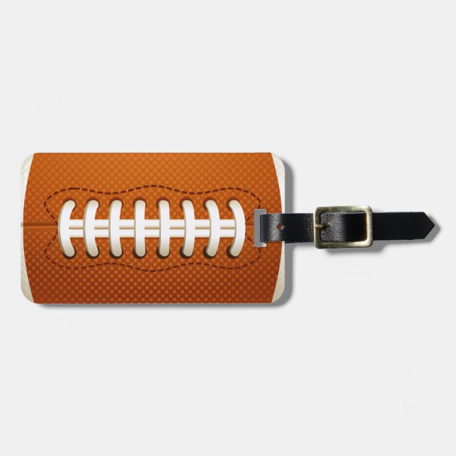Étiquette À Bagage Football (Devant horizontal)
