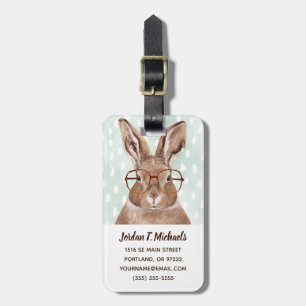 Étiquette À Bagage Forester à quatre roues Lapin Lapin