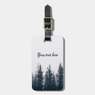 Étiquette À Bagage Forêt dans la Brume