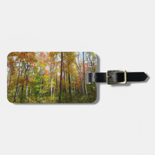 Étiquette À Bagage Forêt d'automne I Photographie de paysage automnal