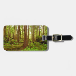 Étiquette À Bagage Forêt pluviale tempérée de l'Alaska