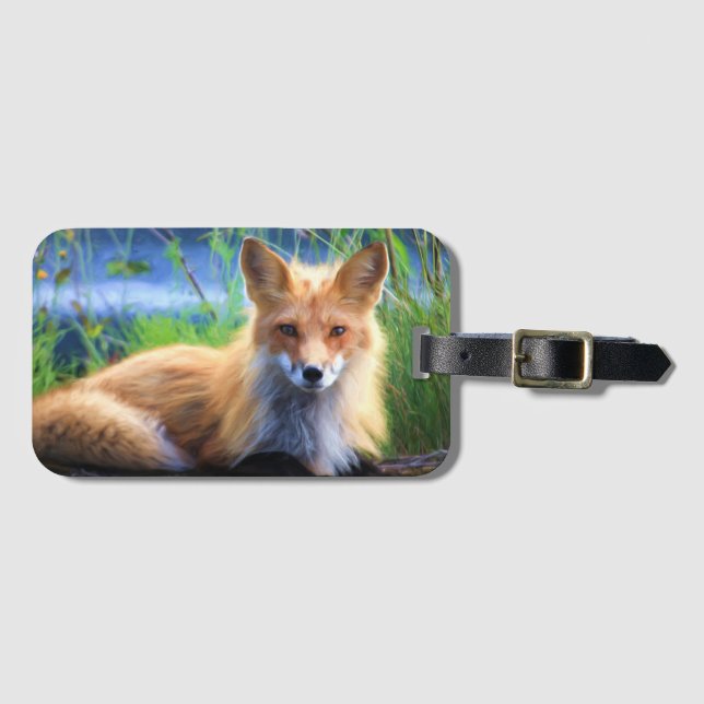 Étiquette À Bagage Fox (Devant Horizontal)