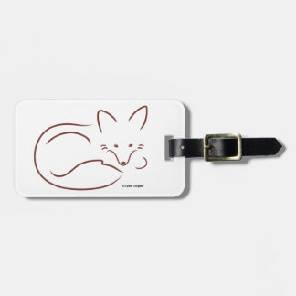 Étiquette À Bagage Fox rouge
