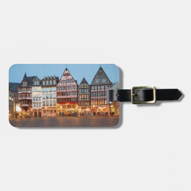 Étiquette À Bagage Francfort sur Main Altstadt (Devant horizontal)