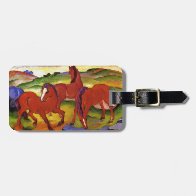 Étiquette À Bagage Franz Marc frôlant l'étiquette de bagage de (Devant horizontal)